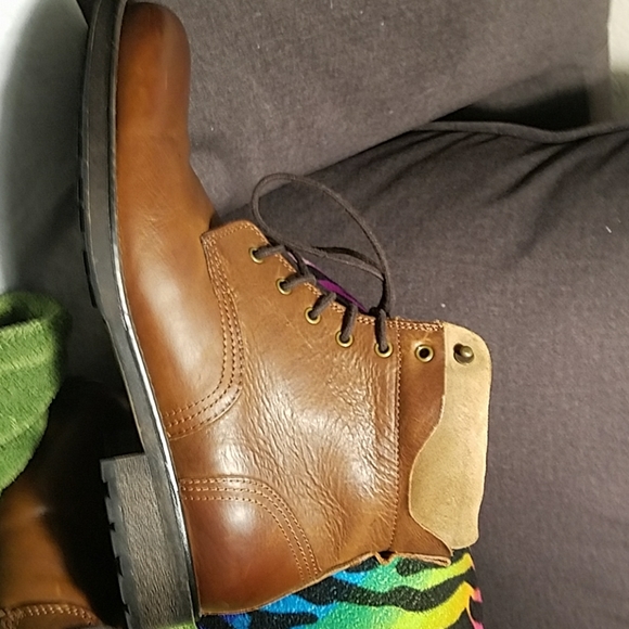 Mens leather boots
